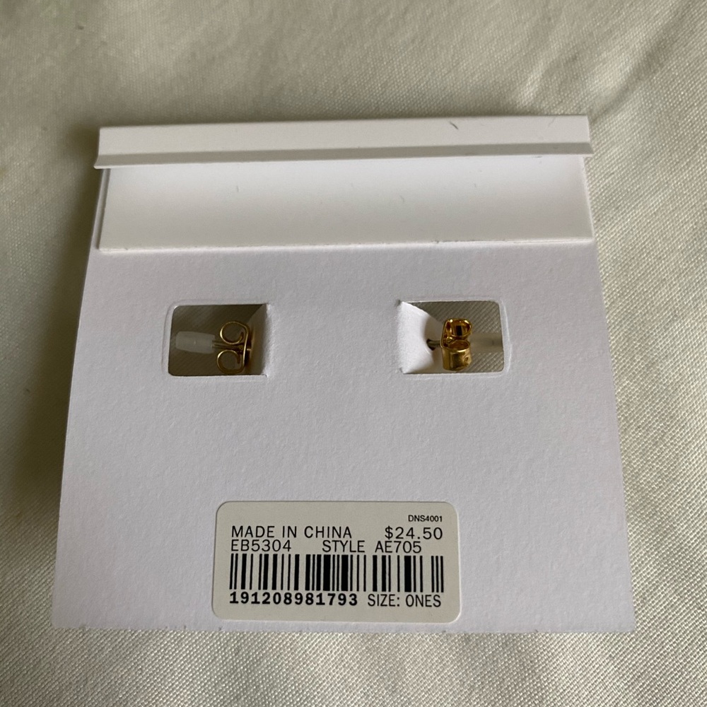 Madewell glitter resin gold hoop earring - Picture 6 of 6